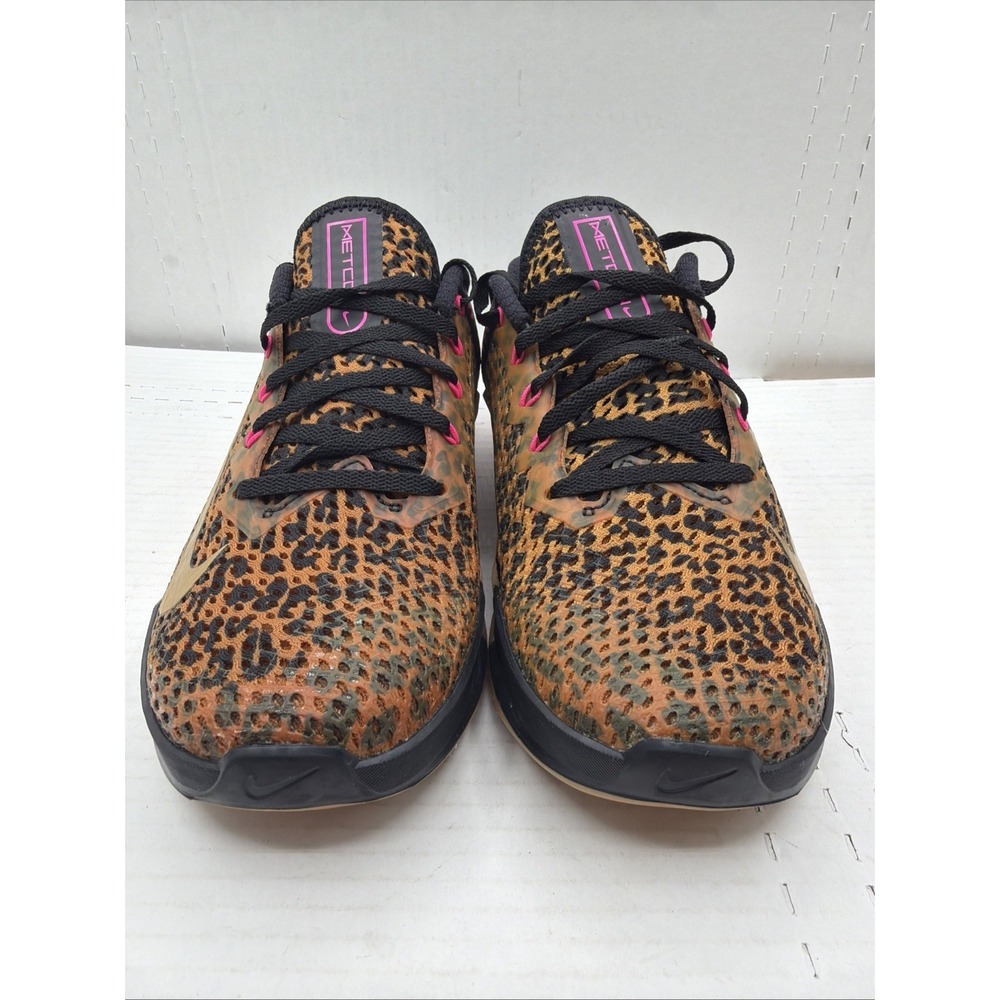 Nike Metcon 6 Women Size 7 AT3160-096 Leopard Cheetah Print Training Shoes - Picture 3 of 16